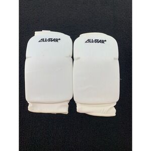 All Star Extra Long Sports Knee Pad Medium White Wrestling Soccer Football